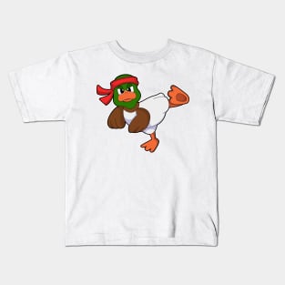 Duck at Martial arts Karate Kids T-Shirt